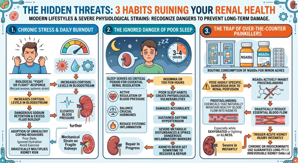 three habit that affecting kidney