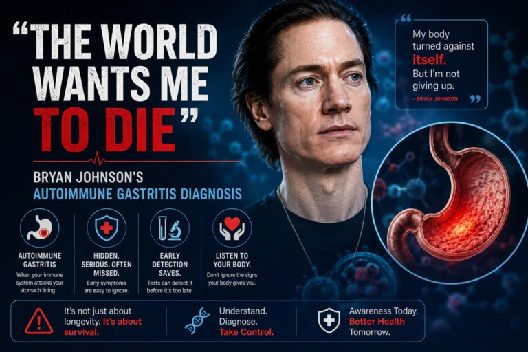 The World Wants Me to Die Bryan Johnson’s Autoimmune Gastritis Diagnosis