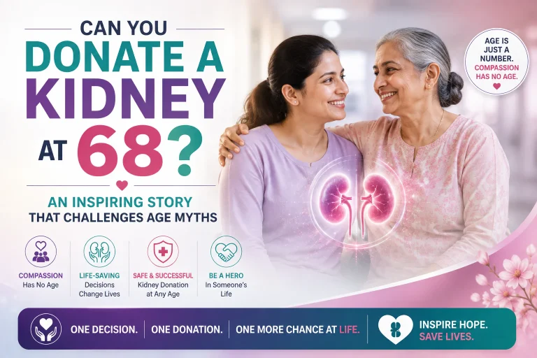 Kidney transplant at 62